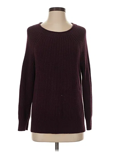 Pre-owned Ellen Tracy Pullover Sweater In Burgundy