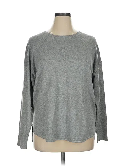 Pre-owned Ellen Tracy Pullover Sweater In Gray