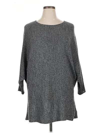 Pre-owned Ellen Tracy Pullover Sweater In Gray