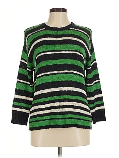 Pre-owned Ellen Tracy Pullover Sweater In Green