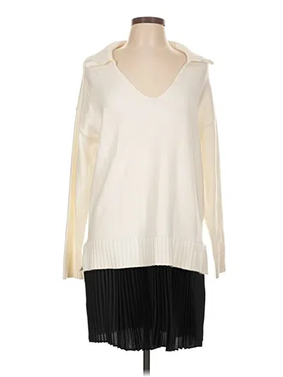 Pre-owned Ellen Tracy Pullover Sweater In Ivory