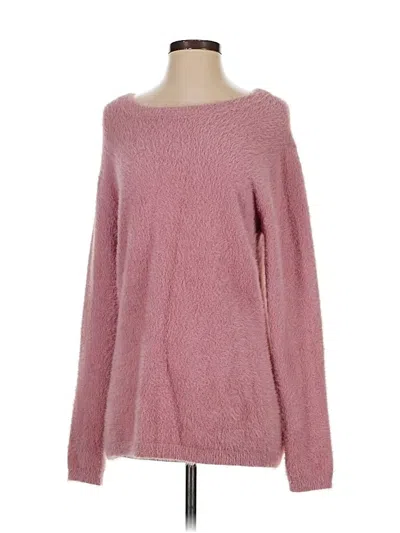 Pre-owned Ellen Tracy Pullover Sweater In Pink