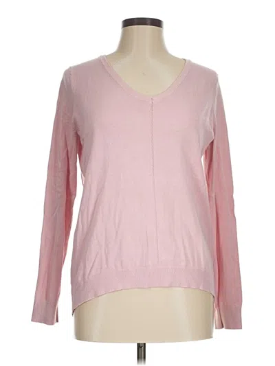 Pre-owned Ellen Tracy Pullover Sweater In Pink