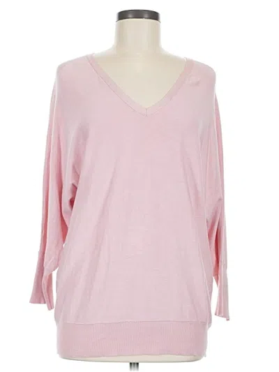 Pre-owned Ellen Tracy Pullover Sweater In Pink