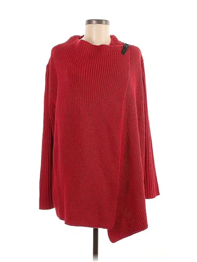 Pre-owned Ellen Tracy Pullover Sweater In Red