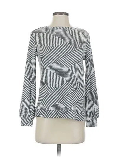 Pre-owned Ellen Tracy Pullover Sweater In Silver