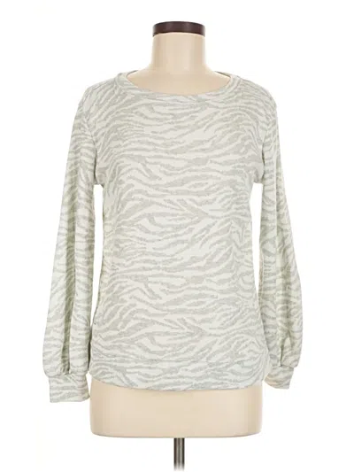 Pre-owned Ellen Tracy Pullover Sweater In Silver
