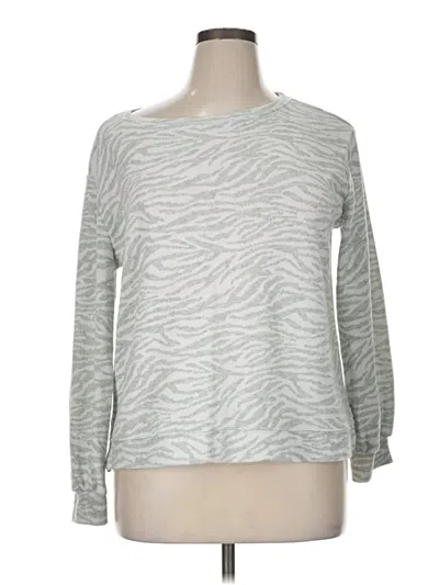 Pre-owned Ellen Tracy Pullover Sweater In Silver