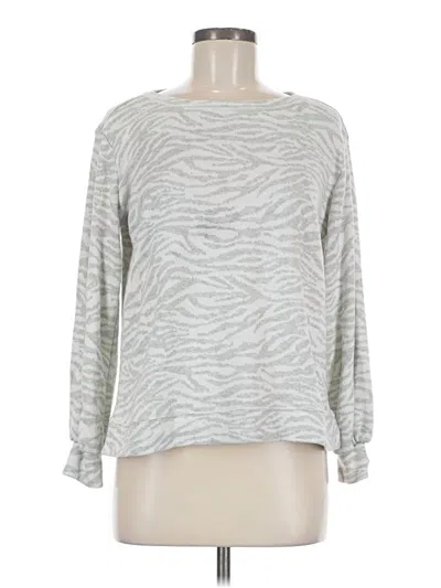 Pre-owned Ellen Tracy Pullover Sweater In Silver