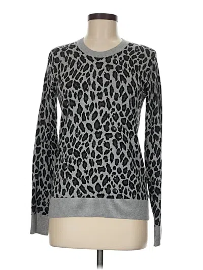 Pre-owned Ellen Tracy Pullover Sweater In Silver