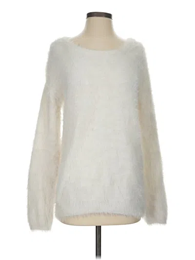 Pre-owned Ellen Tracy Pullover Sweater In White