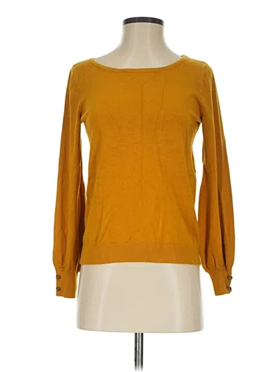 Pre-owned Ellen Tracy Pullover Sweater In Yellow
