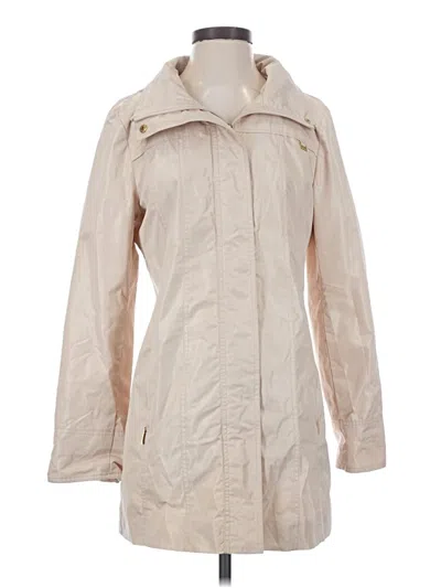 Pre-owned Ellen Tracy Raincoat In Ivory