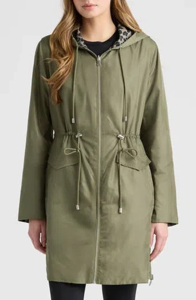 Ellen Tracy Reversible Coat In Green