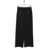 Ellen Tracy Sailor Button Wide Leg Pants In Black