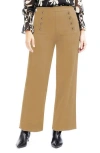 Ellen Tracy Sailor Wide Leg Pull-on Pants In Camel