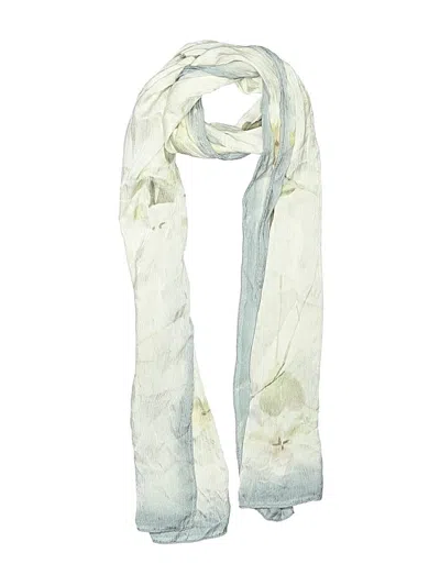 Pre-owned Ellen Tracy Scarf In White