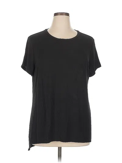 Pre-owned Ellen Tracy Short Sleeve T-shirt In Black