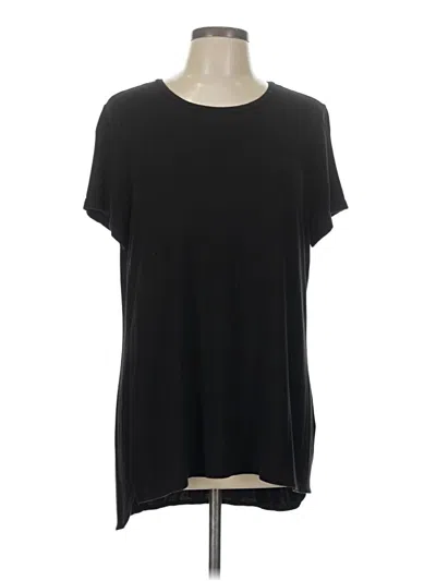 Pre-owned Ellen Tracy Short Sleeve T-shirt In Black