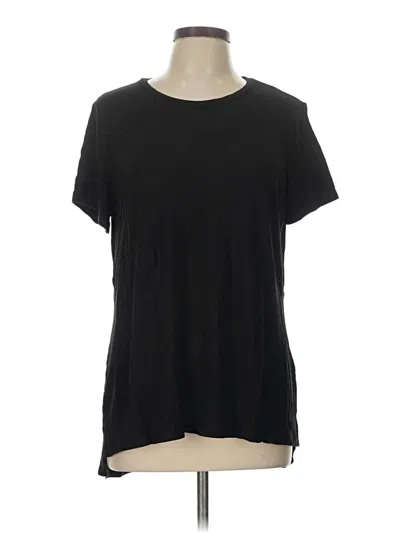 Pre-owned Ellen Tracy Short Sleeve T-shirt In Black