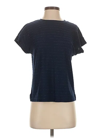 Pre-owned Ellen Tracy Short Sleeve T-shirt In Blue