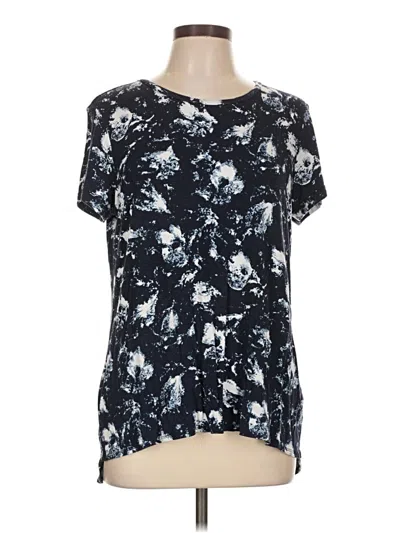 Pre-owned Ellen Tracy Short Sleeve T-shirt In Blue