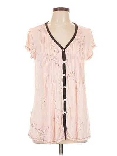 Pre-owned Ellen Tracy Short Sleeve T-shirt In Pink