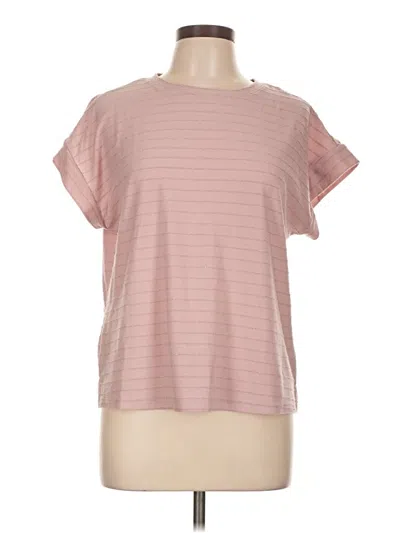 Pre-owned Ellen Tracy Short Sleeve T-shirt In Pink