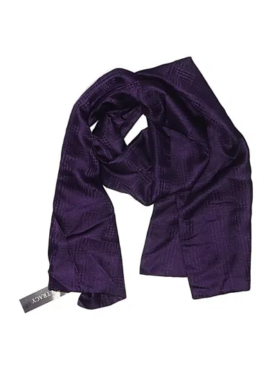 Ellen Tracy Silk Scarf In Purple