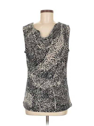 Pre-owned Ellen Tracy Sleeveless Blouse In Black