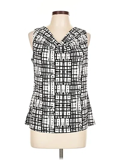 Pre-owned Ellen Tracy Sleeveless Blouse In Black