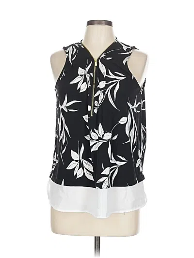 Pre-owned Ellen Tracy Sleeveless Blouse In Black