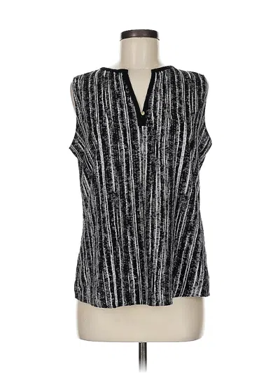 Pre-owned Ellen Tracy Sleeveless Blouse In Black