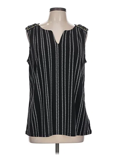 Pre-owned Ellen Tracy Sleeveless Blouse In Black