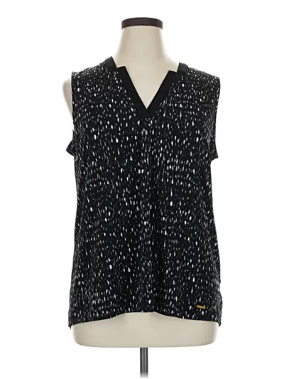 Pre-owned Ellen Tracy Sleeveless Blouse In Black