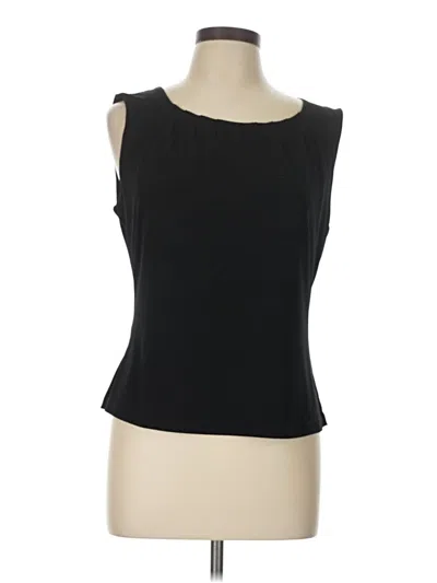 Pre-owned Ellen Tracy Sleeveless Blouse In Black