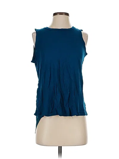 Pre-owned Ellen Tracy Sleeveless Blouse In Blue