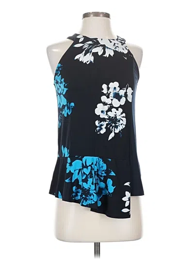 Pre-owned Ellen Tracy Sleeveless Blouse In Blue