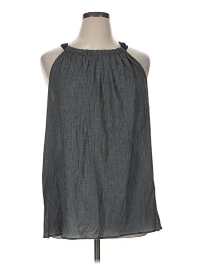 Pre-owned Ellen Tracy Sleeveless Blouse In Gray