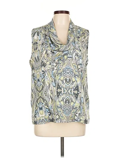 Pre-owned Ellen Tracy Sleeveless Blouse In Green