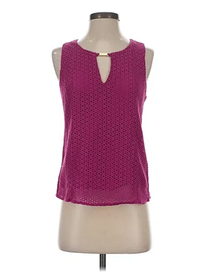 Pre-owned Ellen Tracy Sleeveless Blouse In Pink