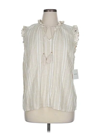 Ellen Tracy Sleeveless Blouse In White