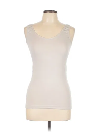 Pre-owned Ellen Tracy Sleeveless T-shirt In White