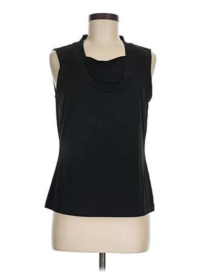 Pre-owned Ellen Tracy Sleeveless T-shirt In Black