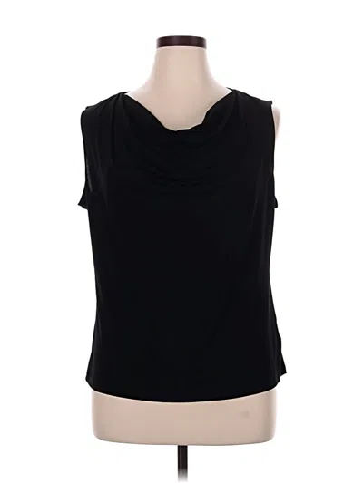 Pre-owned Ellen Tracy Sleeveless T-shirt In Black