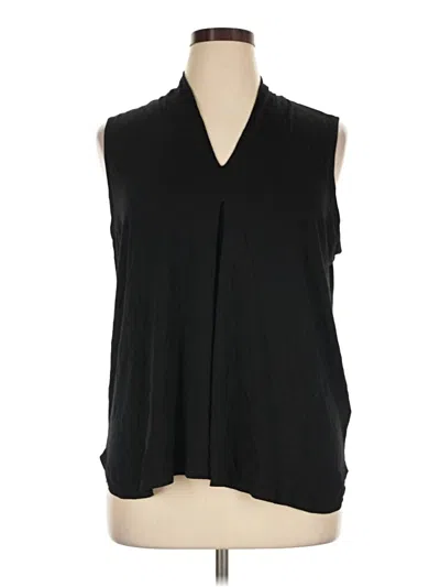 Pre-owned Ellen Tracy Sleeveless T-shirt In Black