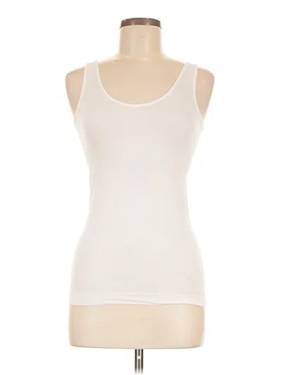 Pre-owned Ellen Tracy Sleeveless T-shirt In Ivory