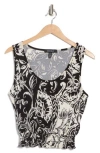 Ellen Tracy Smocked Tank