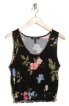Ellen Tracy Smocked Tank In Multi