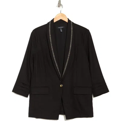 Ellen Tracy Stitched Shawl Collar Blazer